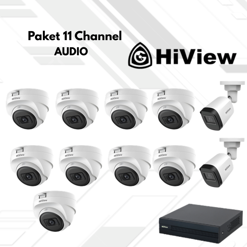 Paket CCTV HiView Audio 11 Channel
