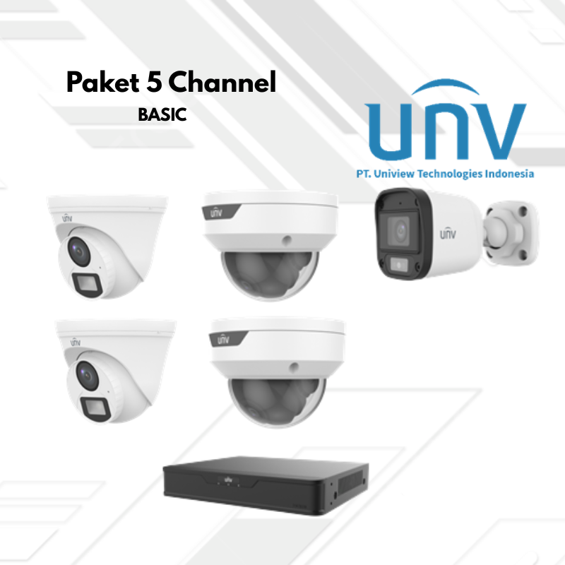 Paket CCTV UNV Basic 5 Channel