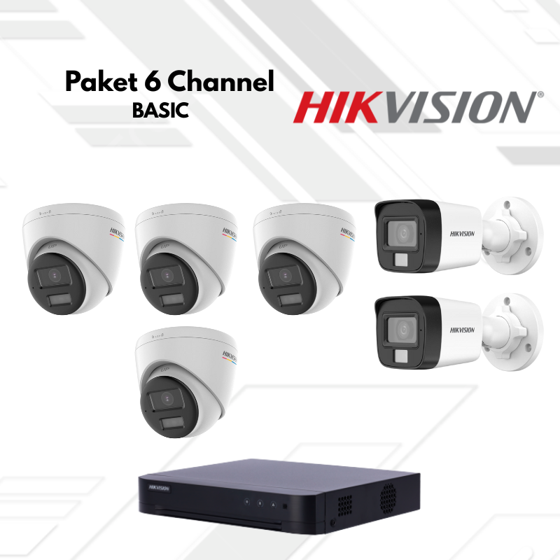 Paket CCTV HikVision Basic 6 Channel