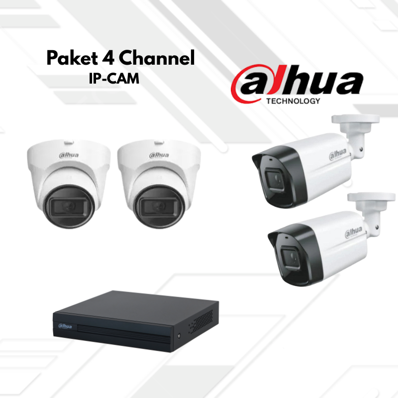 Paket CCTV Dahua IP Camera 4 Channel