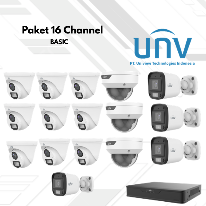 Paket CCTV UNV Basic 16 Channel