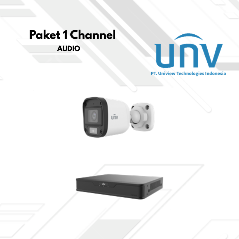Paket CCTV UNV Audio 1 Channel