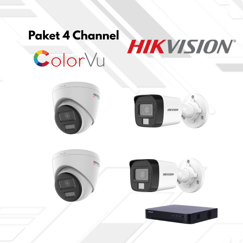 Paket CCTV HikVision Full Color 4 Channel