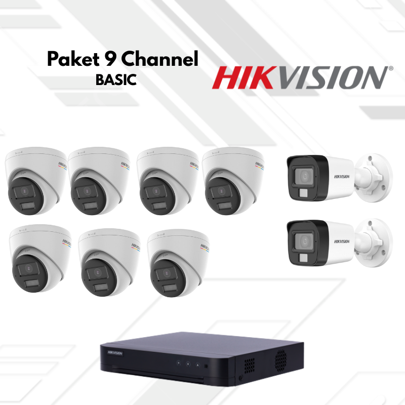 Paket CCTV HikVision Basic 9 Channel