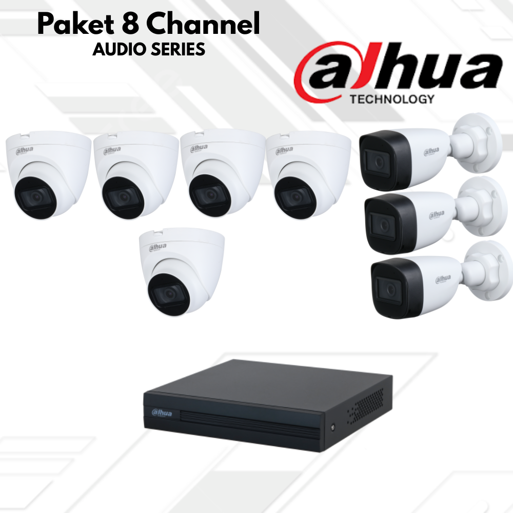 Paket CCTV Dahua Audio 8 Channel