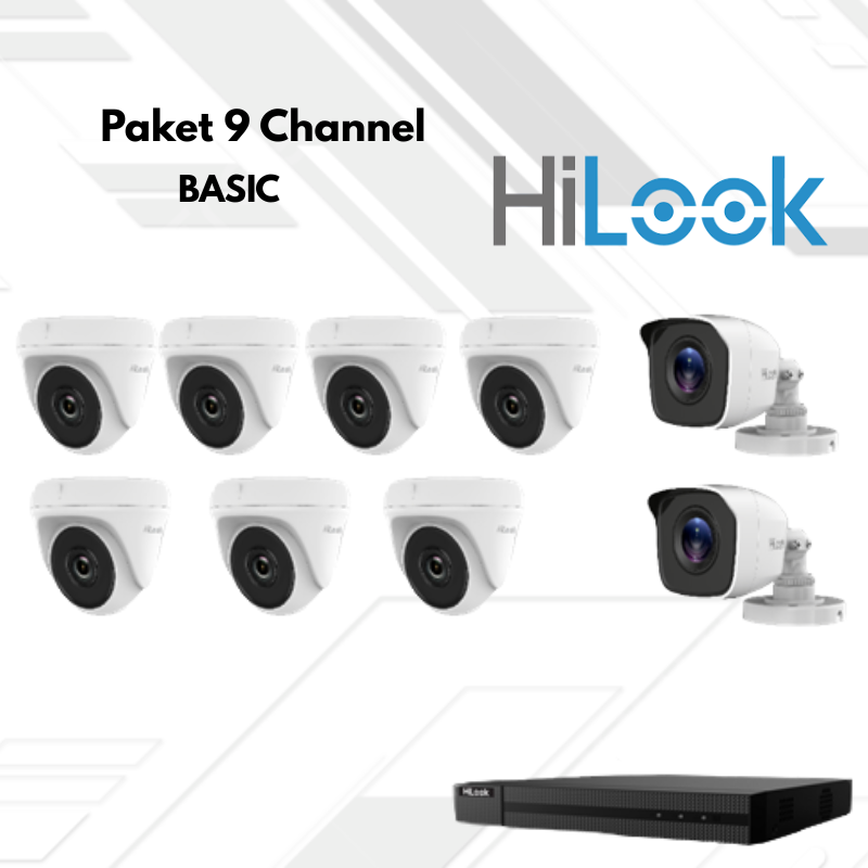 Paket CCTV HiLook Basic 9 Channel