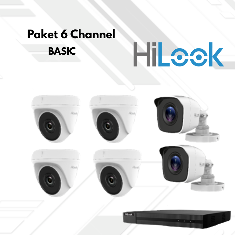 Paket CCTV HiLook Basic 6 Channel