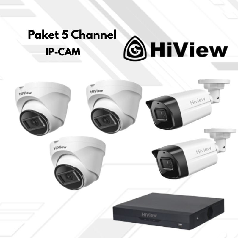 Paket CCTV HiView Ip Camera 5 Channel