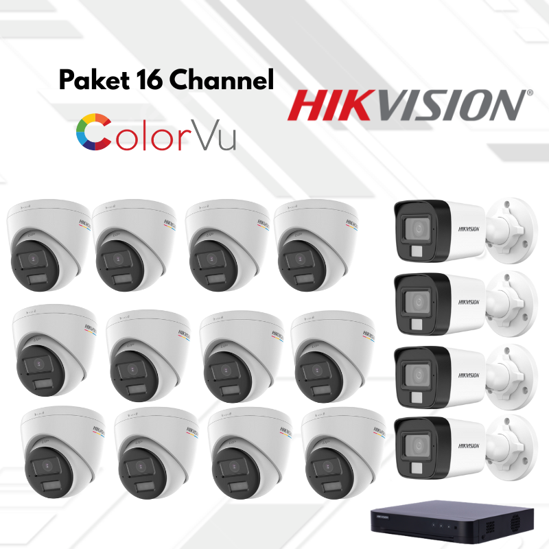 Paket CCTV HikVision Full Color 16 Channel