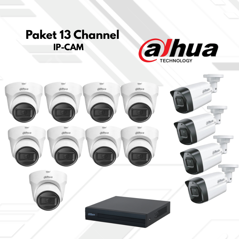 Paket CCTV Dahua IP Camera 13 Channel
