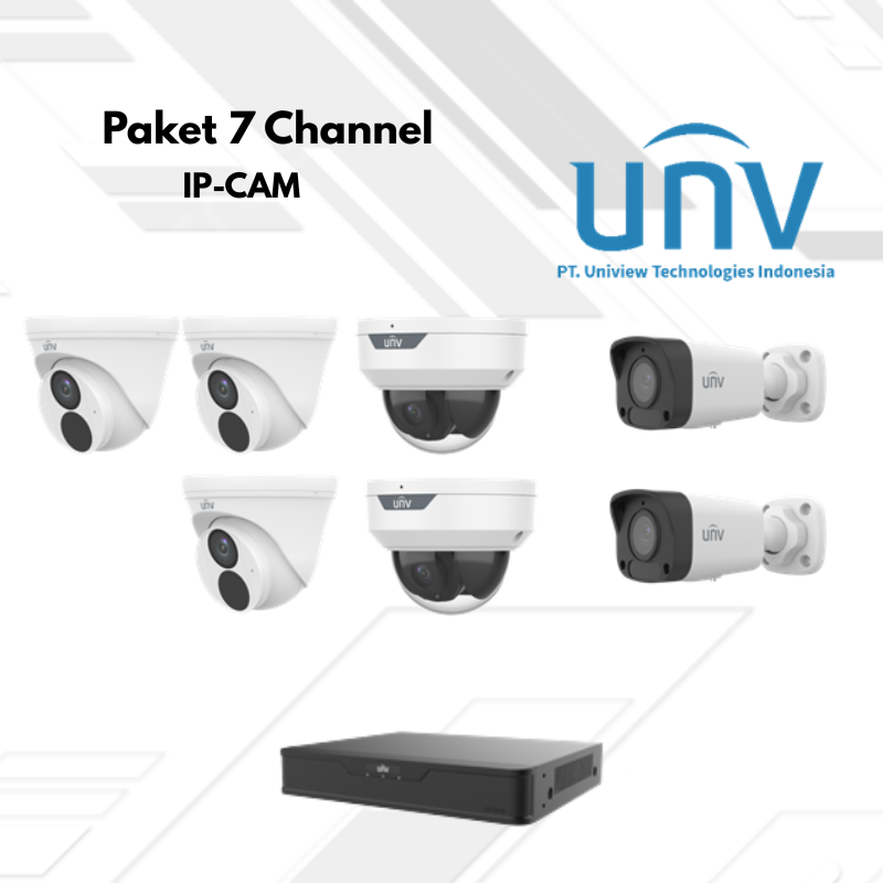 Paket CCTV UNV Ip Camera 7 Channel