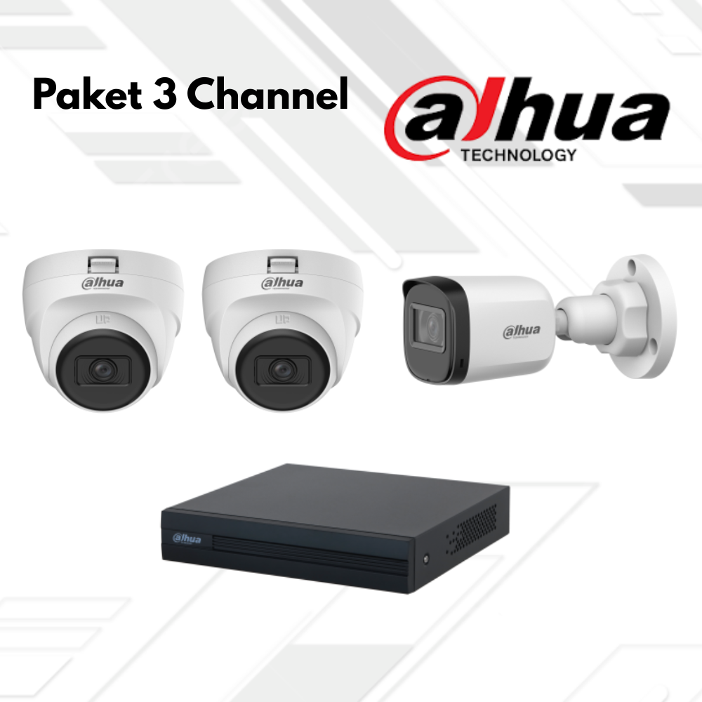 Paket CCTV Dahua Basic 3 Channel