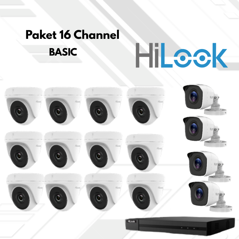 Paket CCTV HiLook Basic 16 Channel