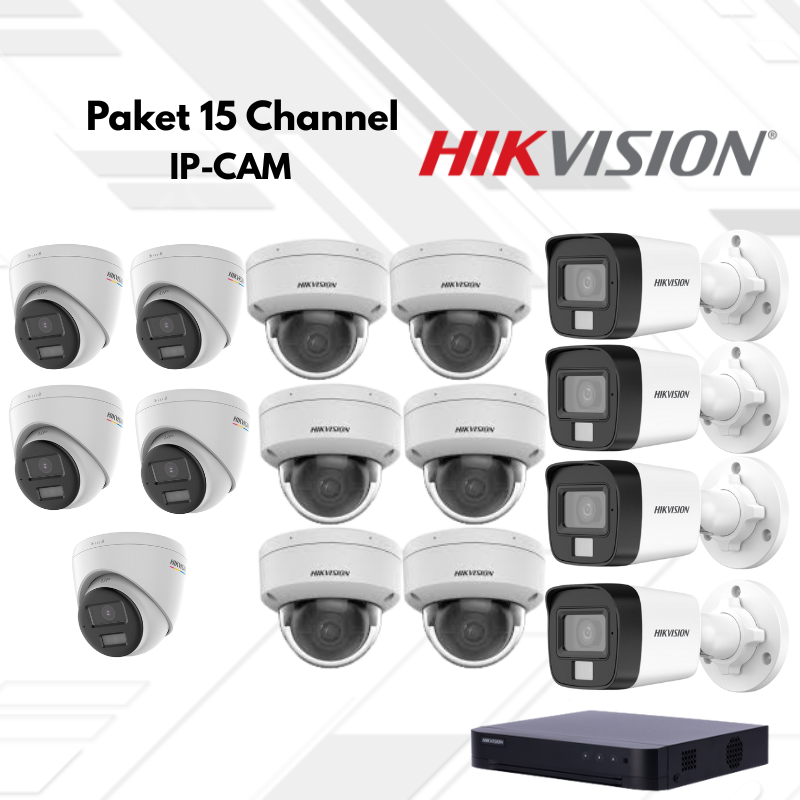 Paket CCTV HikVision Ip Camera 15 Channel