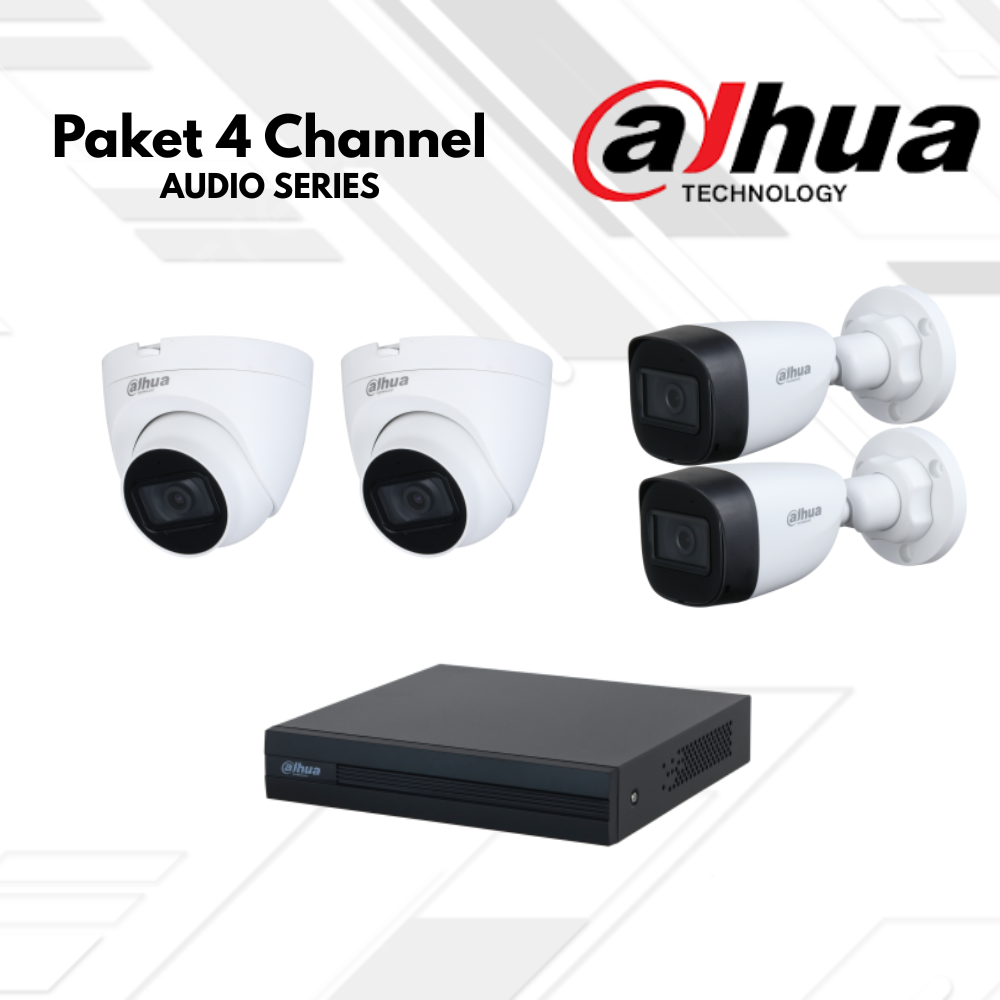 Paket CCTV Dahua Audio 4 Channel