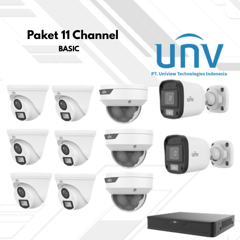 Paket CCTV UNV Basic 11 Channel