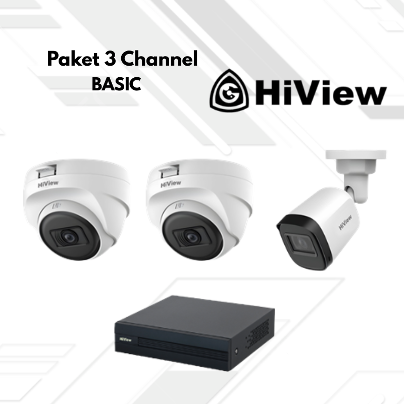 Paket CCTV HiView Basic 3 Channel