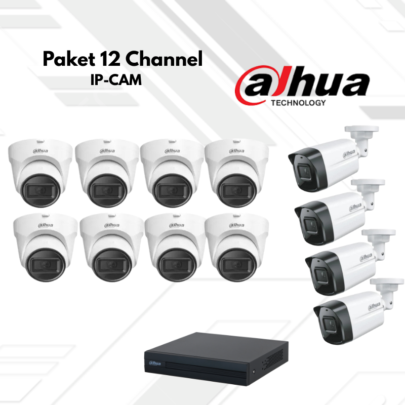 Paket CCTV Dahua IP Camera 12 Channel
