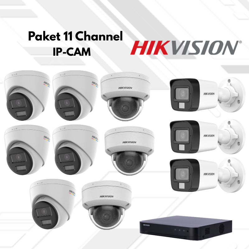 Paket CCTV HikVision Ip Camera 11 Channel
