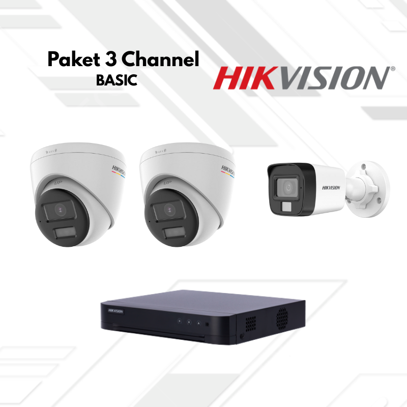 Paket CCTV HikVision Basic 3 Channel