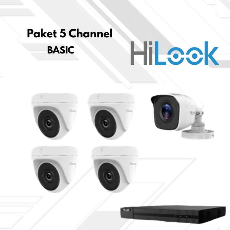 Paket CCTV HiLook Basic 5 Channel