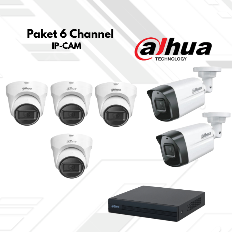 Paket CCTV Dahua IP Camera 6 Channel
