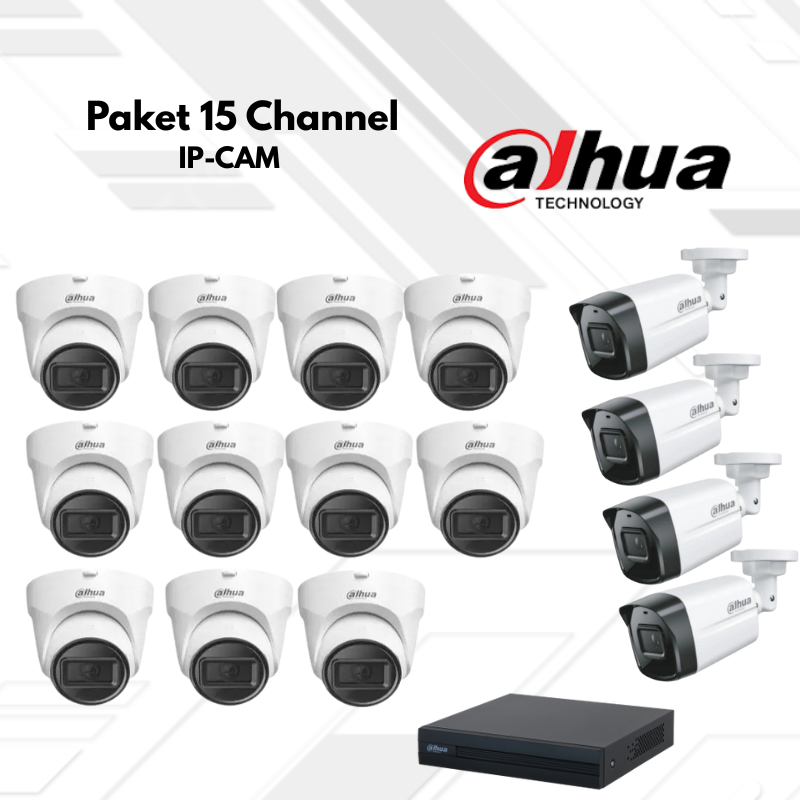 Paket CCTV Dahua IP Camera 15 Channel