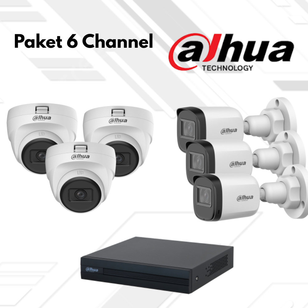Paket CCTV Dahua Basic 6 Channel
