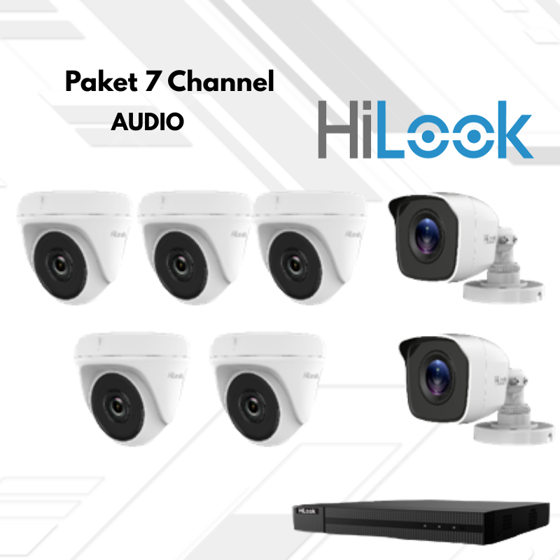 Paket CCTV HiLook Audio 7 Channel