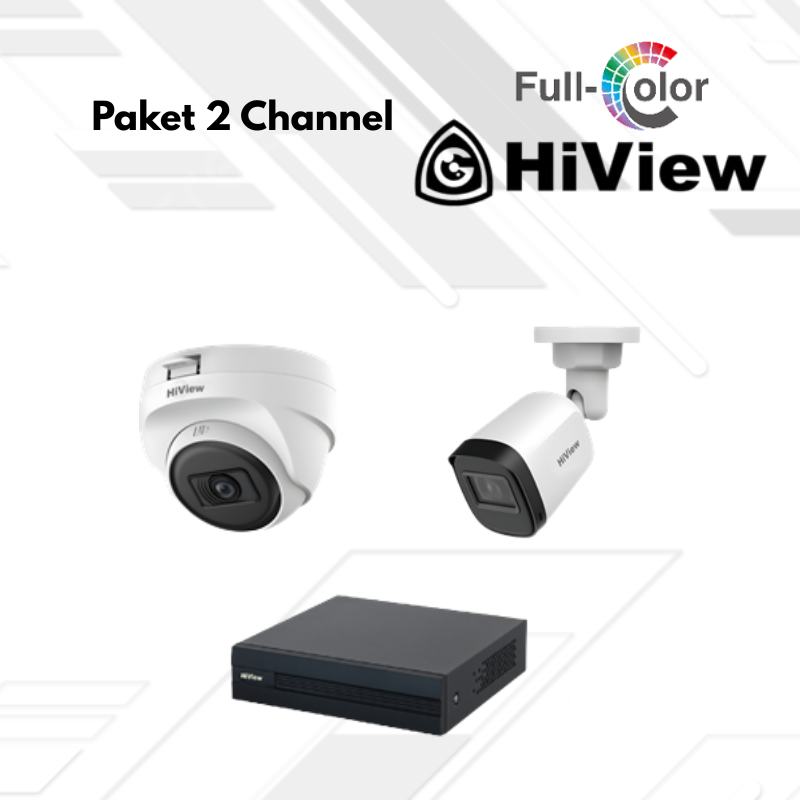 Paket CCTV HiView Full Color 2 Channel