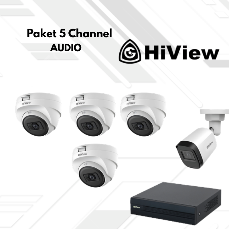 Paket CCTV HiView Audio 5 Channel