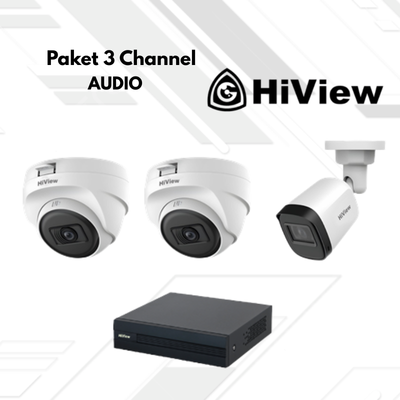 Paket CCTV HiView Audio 3 Channel