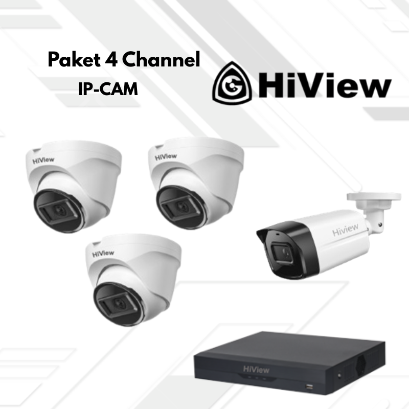 Paket CCTV HiView Ip Camera 4 Channel