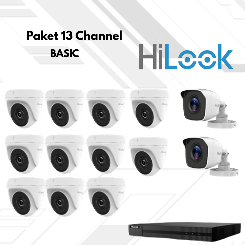 Paket CCTV HiLook Basic 13 Channel