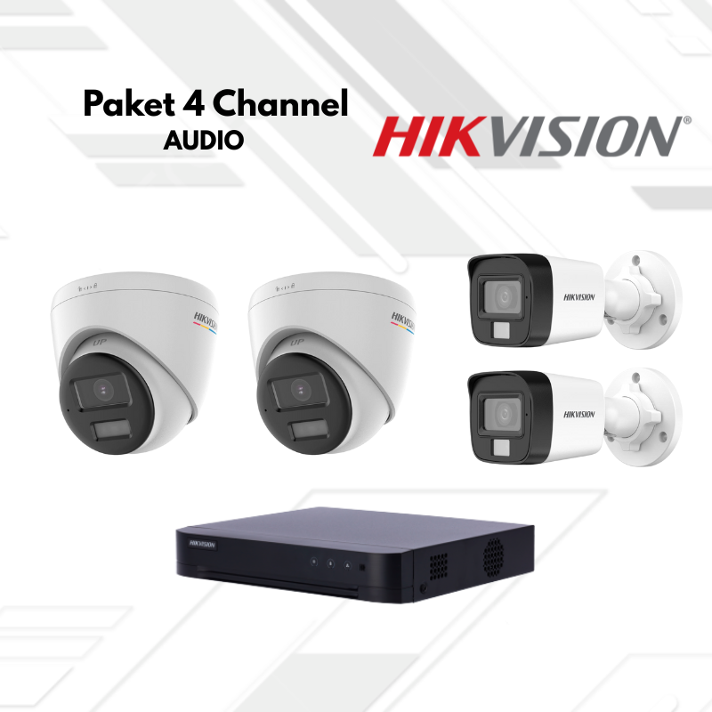 Paket CCTV HikVision Audio 4 Channel