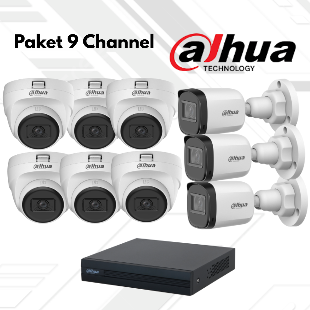 Paket CCTV Dahua Basic 9 Channel