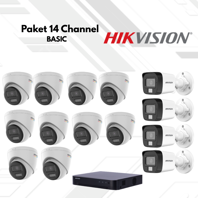 Paket CCTV HikVision Basic 14 Channel