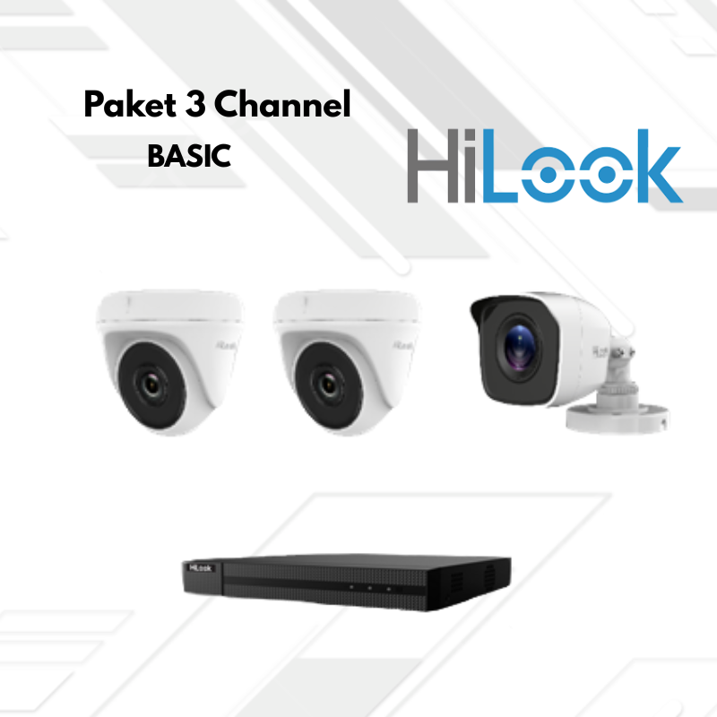 Paket CCTV HiLook Basic 3 Channel
