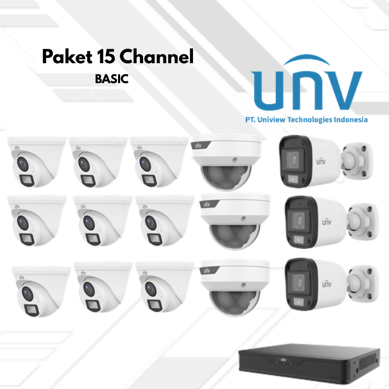 Paket CCTV UNV Basic 15 Channel