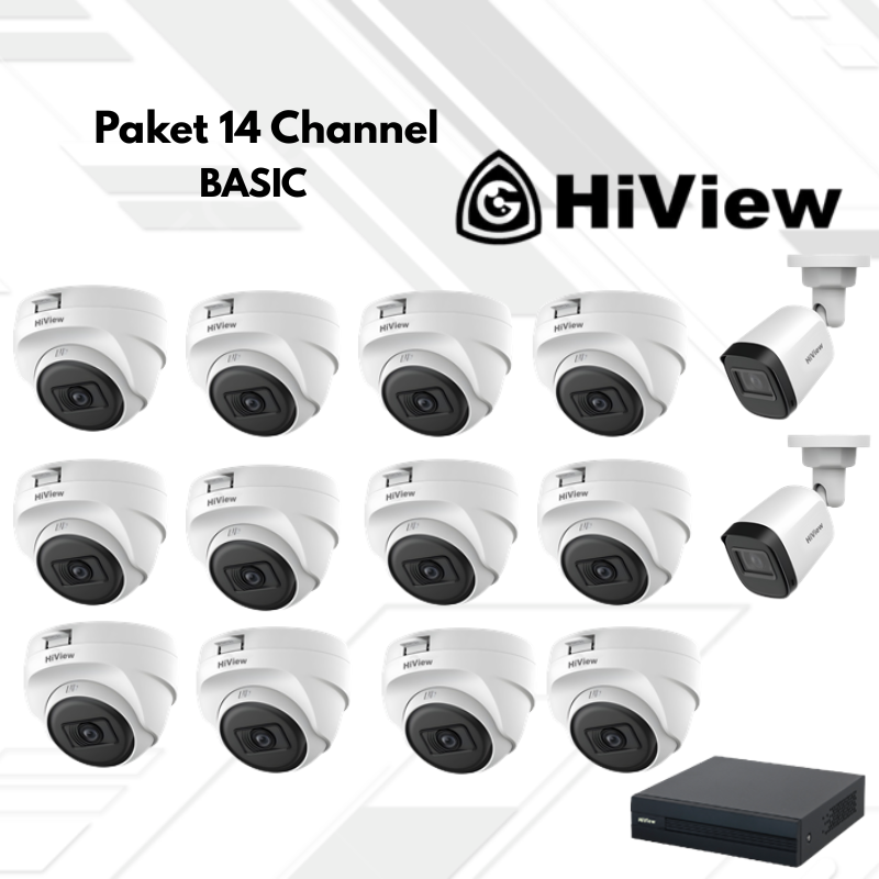 Paket CCTV HiView Basic 14 Channel