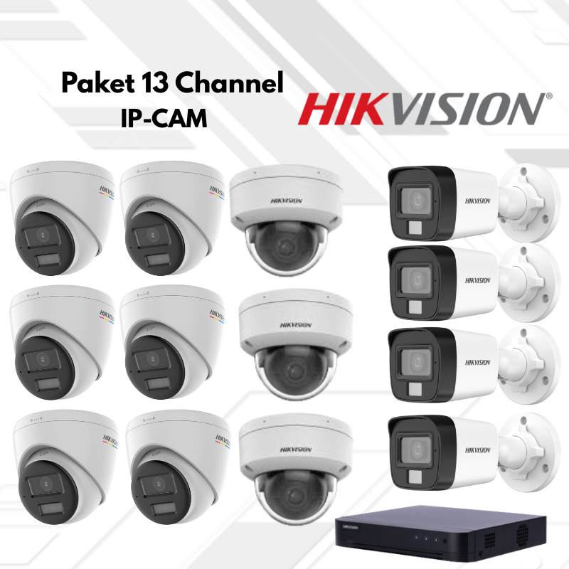 Paket CCTV HikVision Ip Camera 13 Channel