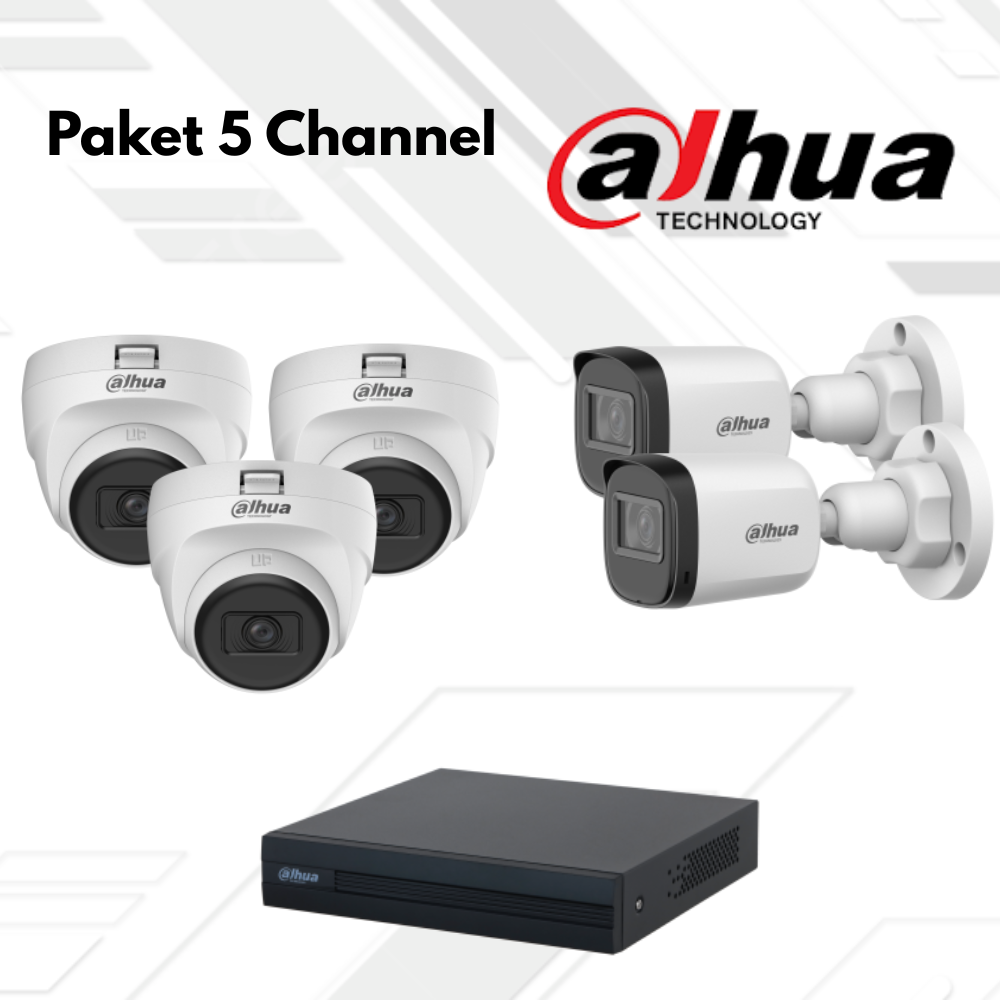 Paket CCTV Dahua Basic 5 Channel
