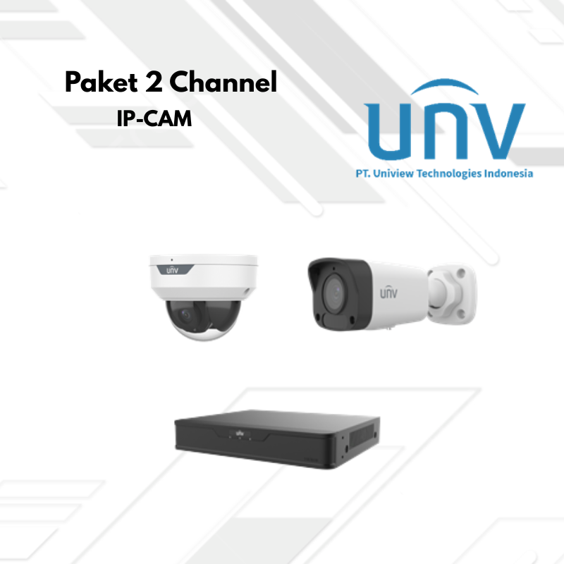 Paket CCTV UNV Ip Camera 2 Channel