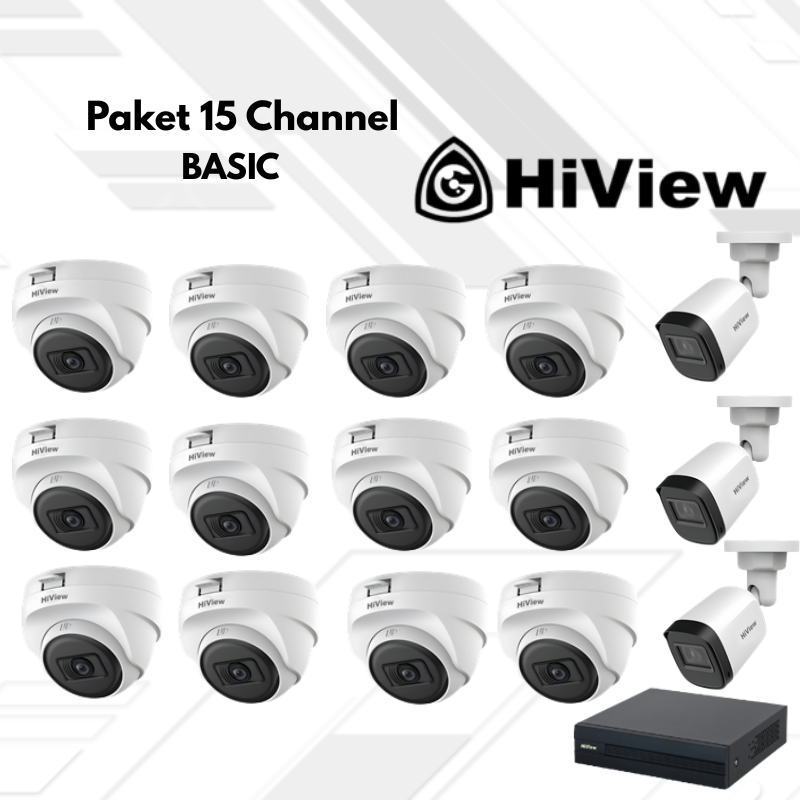 Paket CCTV HiView Basic 15 Channel