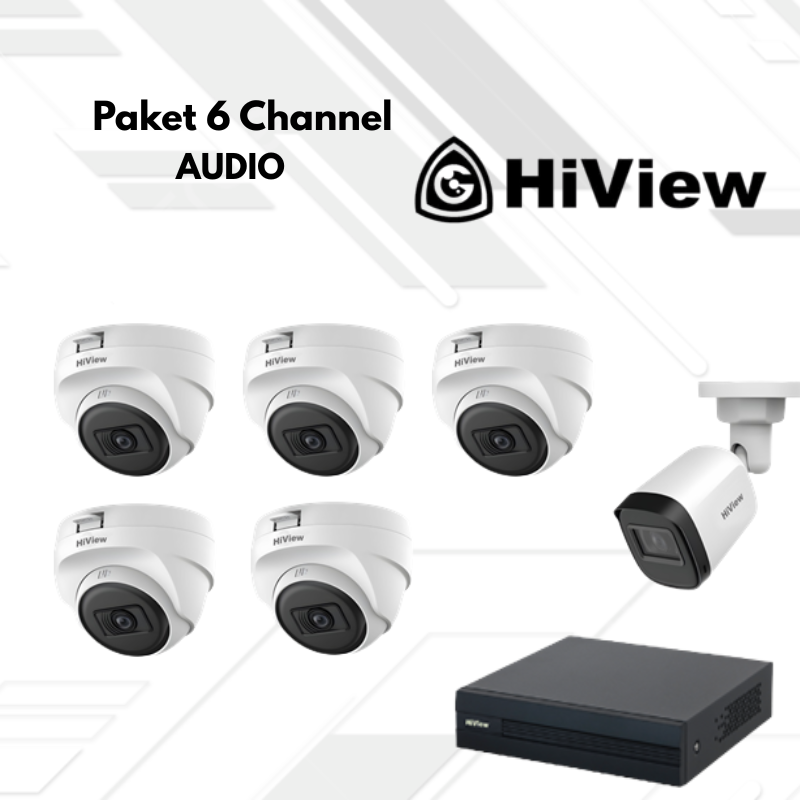 Paket CCTV HiView Audio 6 Channel